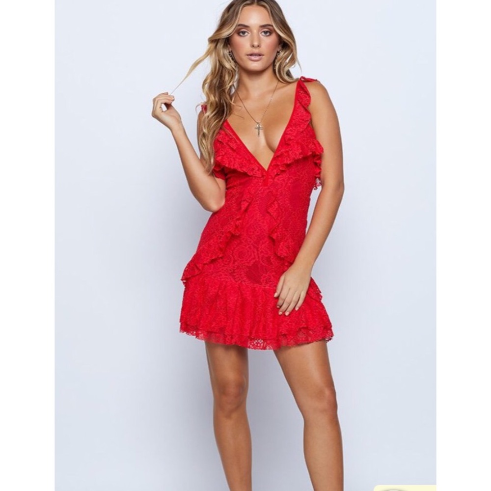 Devoted To You Dress Red